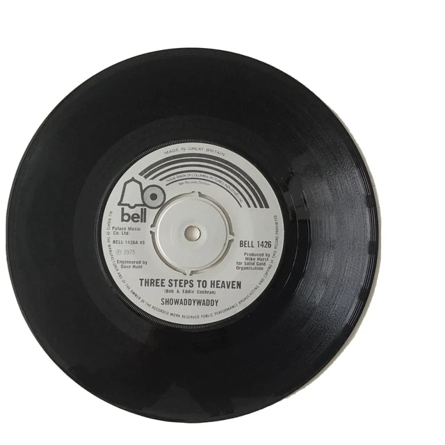 Showaddywaddy 7” Three Steps To Heaven - The Party Bell 1426 1975 EX