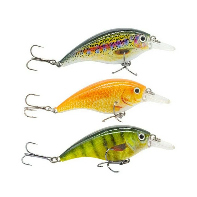 3Pcs Savage Realscale Floating Crankbait Lures Plug Bait Pike Perch Gear Fishing
