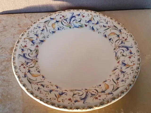 Joli  Plat En Faience De Gien Decor " Toscana "    Diam : 28.8 Cm     D