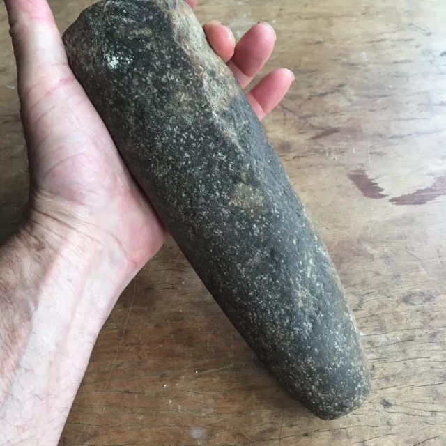 Antique Native American Heavy Stone Pestle (Massachusetts) Very Nice! FREE SHIP!