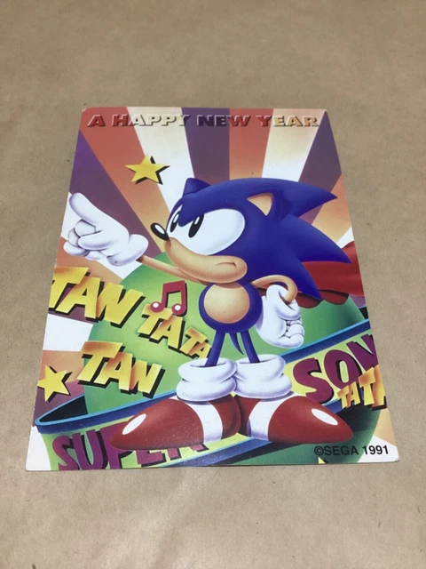 Boîte De Chocolats Sonic The Hedgehog Sega Années 90 – Extrêmement Rare Vintage