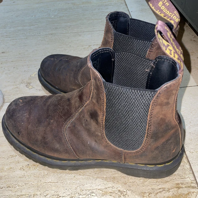 DR. MARTENS 2976 Mens Brown Pull On Chelsea Boots Size 11 £41.42