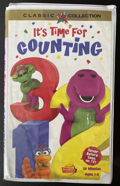 Barney Its Time For Counting Vhs 1998 Pre Owned 7 95 Picclick Ca Barney Its Time For Counting Vhs 1998 Pre Owned 7 95 Picclick Ca