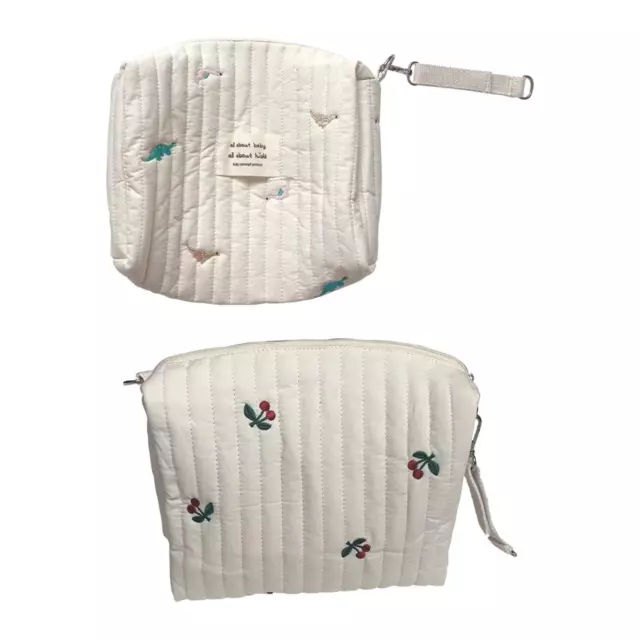 Coton matelassé mignon organisateur pochette sac de lavage maman sac à main