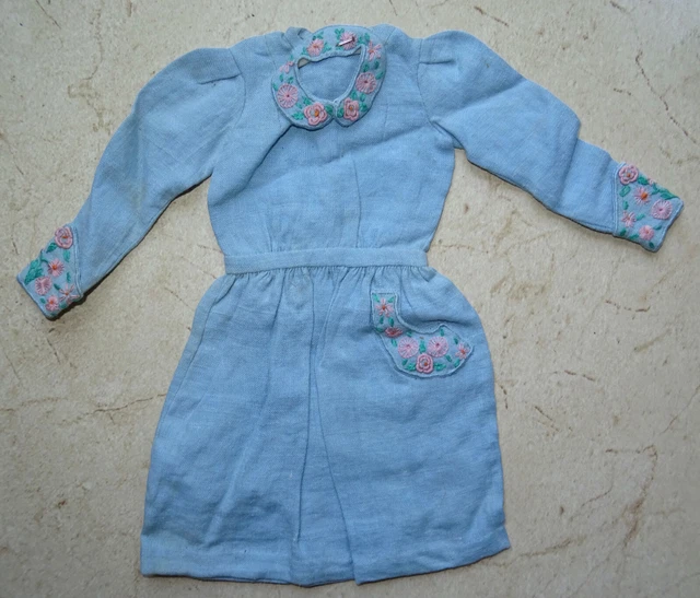 JOLIE ROBE POUR POUPEE ANCIENNE / VINTAGE