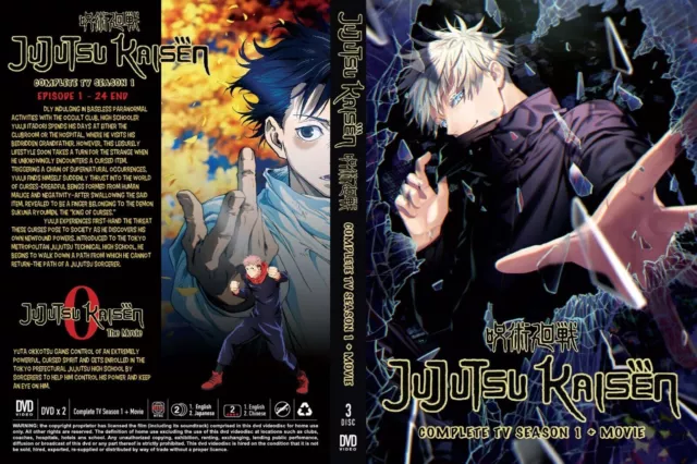 Jujutsu Kaisen (VOL.1 - 24 Fin + Film) ~ Version doublée en anglais ~ DVD...