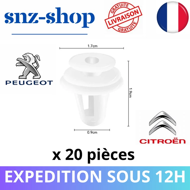 100 X YOU.S Clips De Fixation De Garniture Int&eacute;rieure Pour Citro&euml;n C3