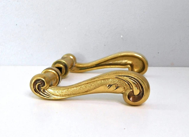 CARRÉ 7MM ANCIENNE Paire de Poignée de Porte en Bronze ou Laiton,Style