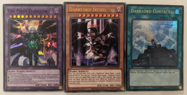 YuGiOh 30 Card Darklord Deck Core with 1 Card Extra Deck