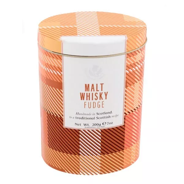 Tartan in latta whisky malto scozzese fatto a mano 200 g / regalo festa del papà - spedizione veloce