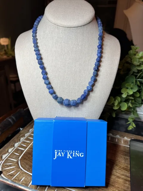 Mine Finds By Jay King Sterling Silver Purple Tanzanite Rough Necklace 18-21”