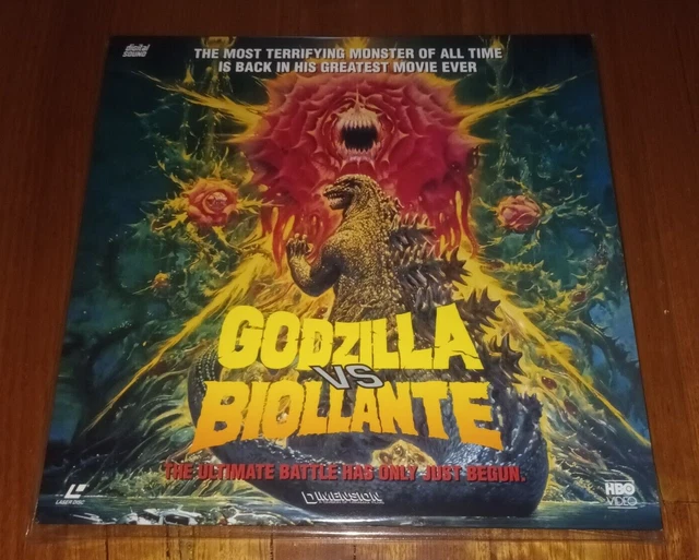 GODZILLA VS BIOLLANTE TOHO Kaiju English HBO Laserdisc Sci-Fi Monster