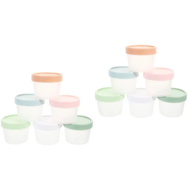 12 pcs Ice Cream Freezer Container Freezer Preservation Holder Ice Cream Holder