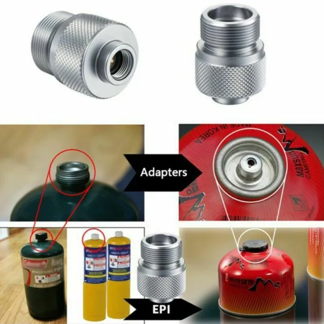 Gas Bottle Adapter Camping Stove Outdoor Converter Nozzle Burner Gas Cylinder