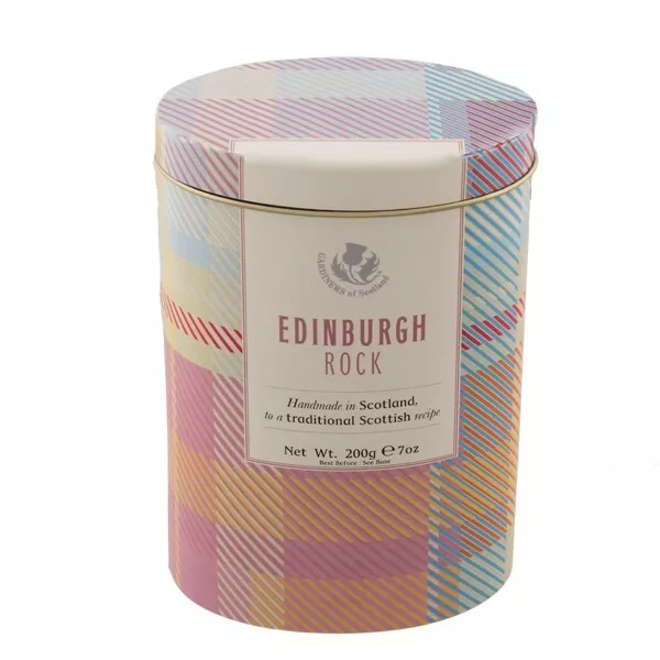 Fatto a mano scozzese tartan in latta tartan rock di Edimburgo 200 g/festa del papà - spedizione veloce