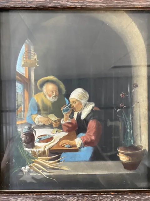 🔥 Fine Antique Dutch Old Master Painting, After Frans Van Mieris - Signed