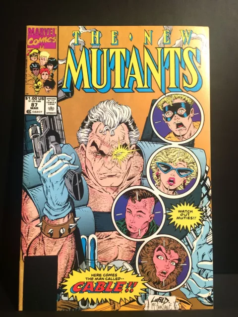 NEW MUTANTS #87 Marvel Comics 2nd PRINT GOLD VARIANT Key: 1st Appearance CABLE