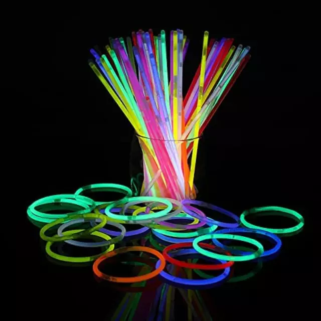 Glow Sticks Bulk 100 Packs 8" Glowsticks; Glow Stick Bracelets; Glow Necklaces i 3