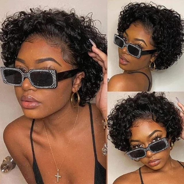 13x1 Tip Frontal Wigs Human Real Hair Short Bob Wigs