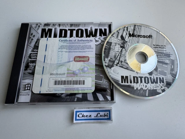 Jeu PC Midtown Madness Chicago Edition - Promo OEM Microsoft - Version Française