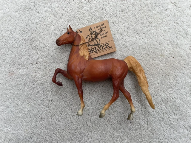 RARE Breyer Horse Paddock Pal Little Bits Toy Fair Saddlebred Hang Tag SIGNED SR