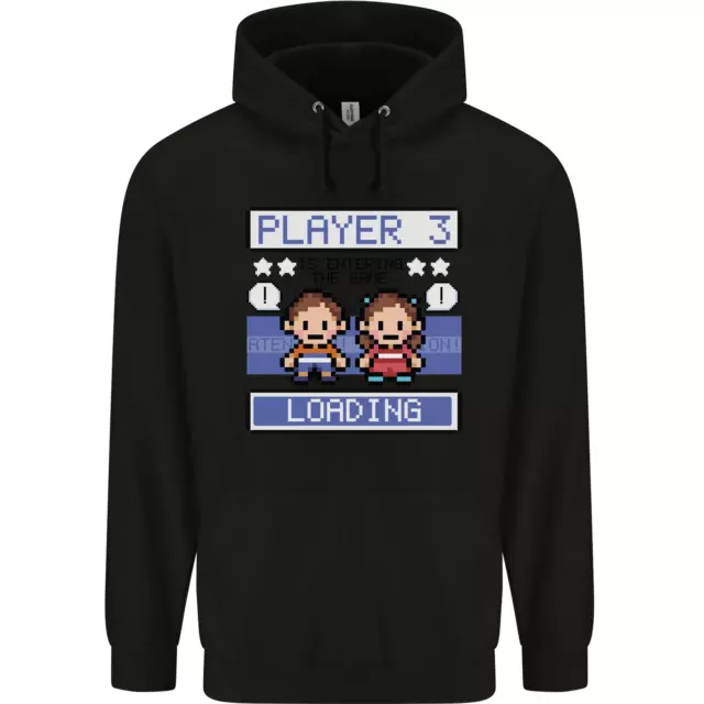 Felpa con cappuccio 80% cotone 80% gravidanza che aspetta papà mamma che sia uomo