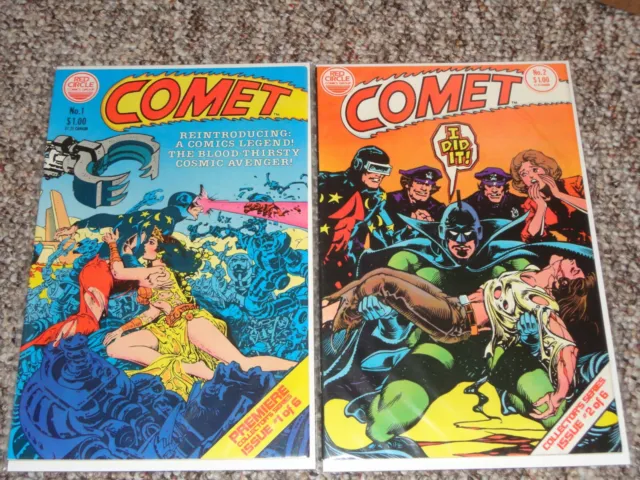 THE COMET #1-2 FN 1983 complete series Red Circle Mighty Crusaders Archie Comics