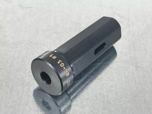 Global CNC 86-03 #1MT Drill Socket 1-1/4" OD Tool Holder Bushing #1 Morse Taper