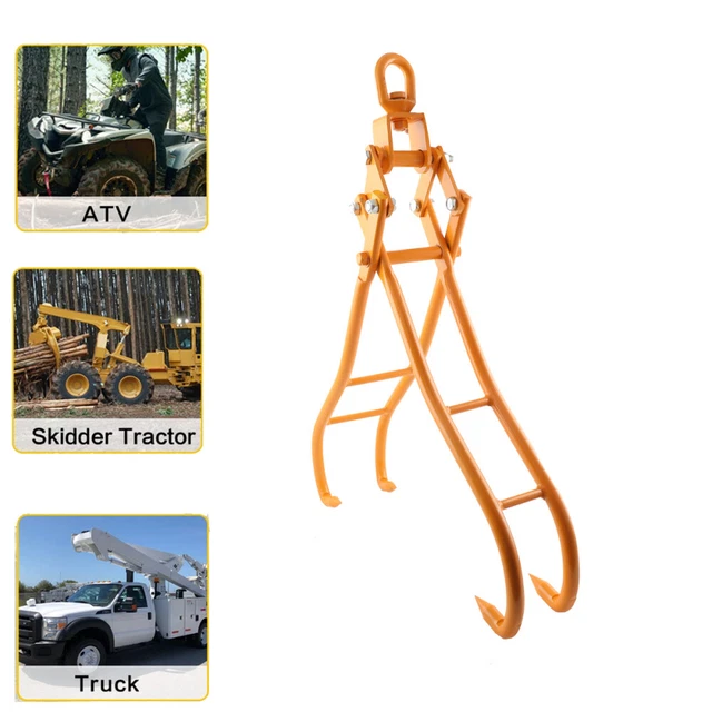 36" 4 Claw Log Grapple Logging Tongs Lifting Timber Claw Hook for Tractors ATVs 36" 4 Claw Log Grapple Logging Tongs Lifting Timber Claw Hook for Tractors ATVs