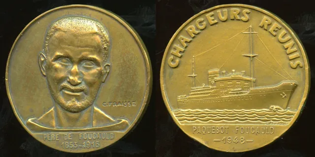 Airline Of Courier Maritime Medal Paquebot Ford 1948