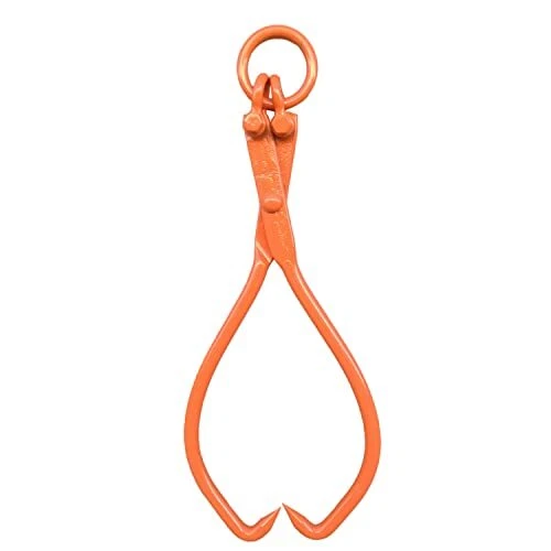 OAOLOWF Skidding Tongs Log Lifting/Swivel Dragging Steel Tongs Log Lifting Ha...