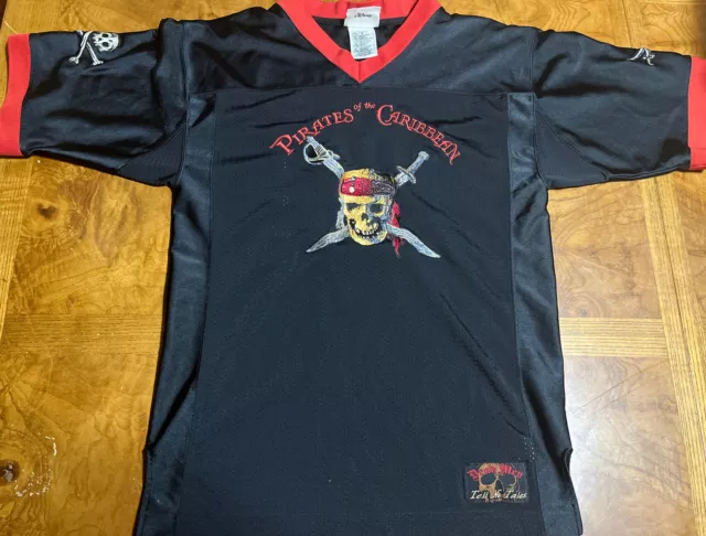 Youth XL Adult Small Disney Pirates of The Caribbean Captain Jack #03 Jersey