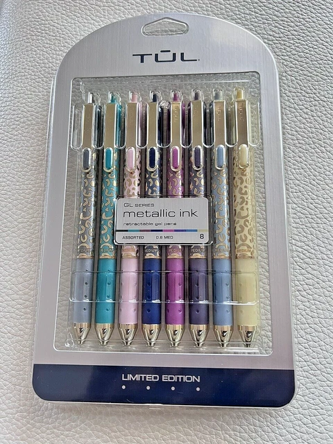 TuL NEW  Limited Edition Metallic Ink Brights 0.8mm Gel Pens - 8 Pack