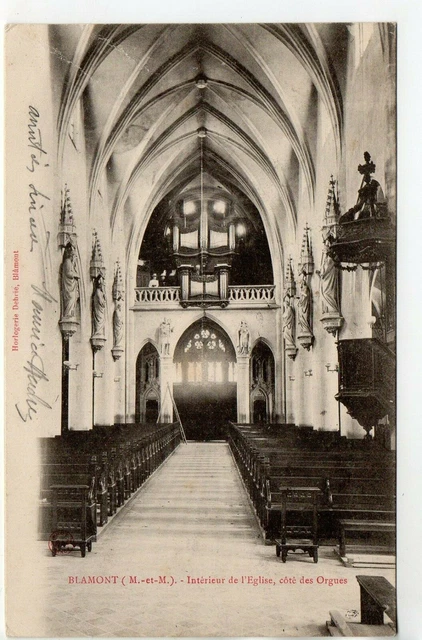 BLAMONT - Meurthe et Moselle - CPA 54 - le coté des Orgues à l'église