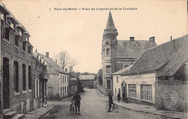 CPA Dept 59 Nord - Poix du Nord streets du Gogriau et de la Croisette