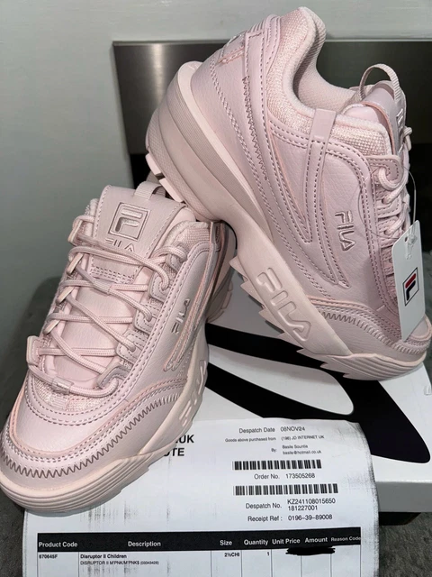 FILA SPORTSWEAR DISRUPTOR II Children Trainers Kids Sneakers Footwear Size 2.5 33.98 PicClick UK