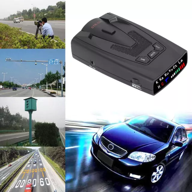 Telecamera GPS auto 16 banda 360 gradi polizia velocità radar avviso vocale GB