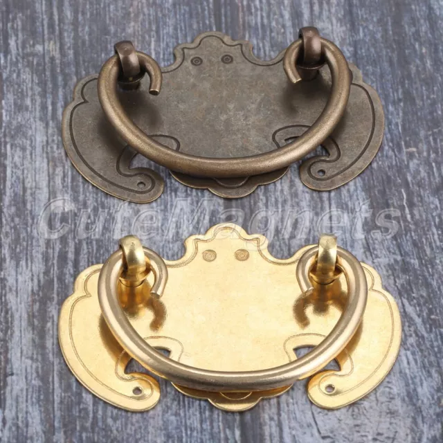DIY Antique Cabinet Wardrobe Knob Ring Dresser Pull Door Furniture Drawer Handle