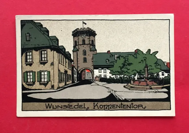 Künstler Steinzeichnung AK WUNSlEDEL um 1930 Koppententor     ( 57206