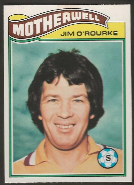 Topps-Football (Scottish Green Back 1978)-#092- Motherwell - Jim O'rourke