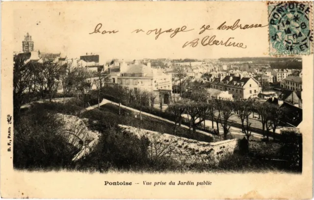 CPA PONTOISE - Vue prise du Jardin public (68751)