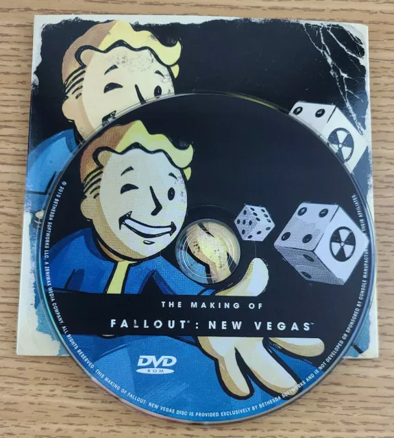 Making of Fallout New Vegas DVD