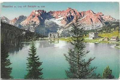 Belluno Cortina Sorapis Lago di Misurina Foto FG cartolina MZ5314 