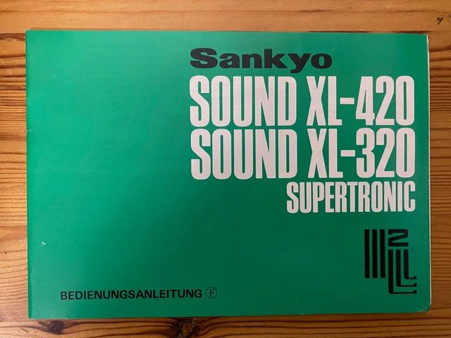 SUPER MANUAL de instrucciones SANKYO Sound XL-420 XL-320