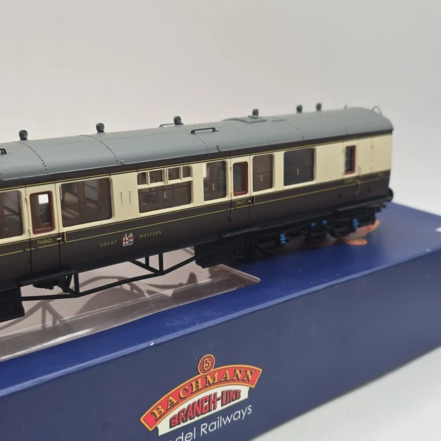 BACHMANN 34-078 60FT Collett Coach First Third Brake Composite GWR Choc ...