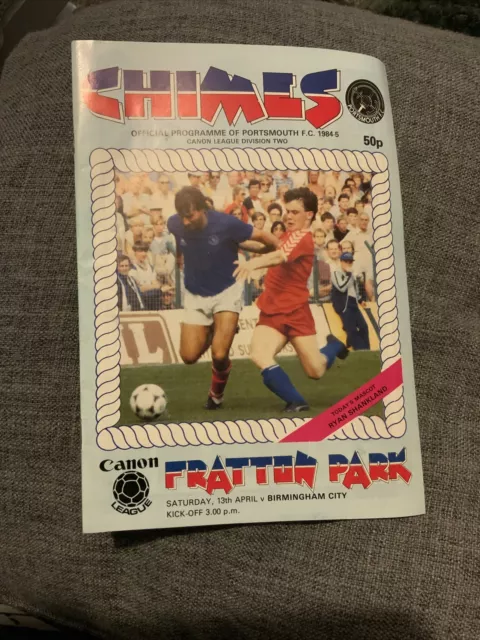 Portsmouth V Birmingham City 1984-1985