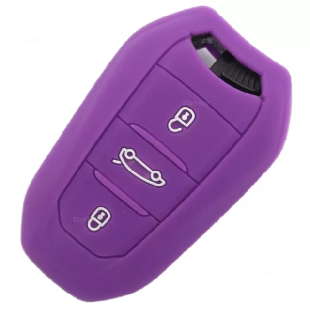 Peugeot Schlüssel Hülle Violett 