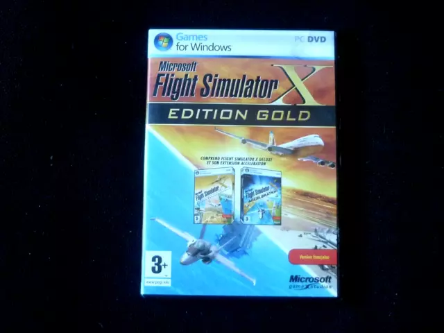Flight Simulator X Edition Gold Jeu PC Français Complet.