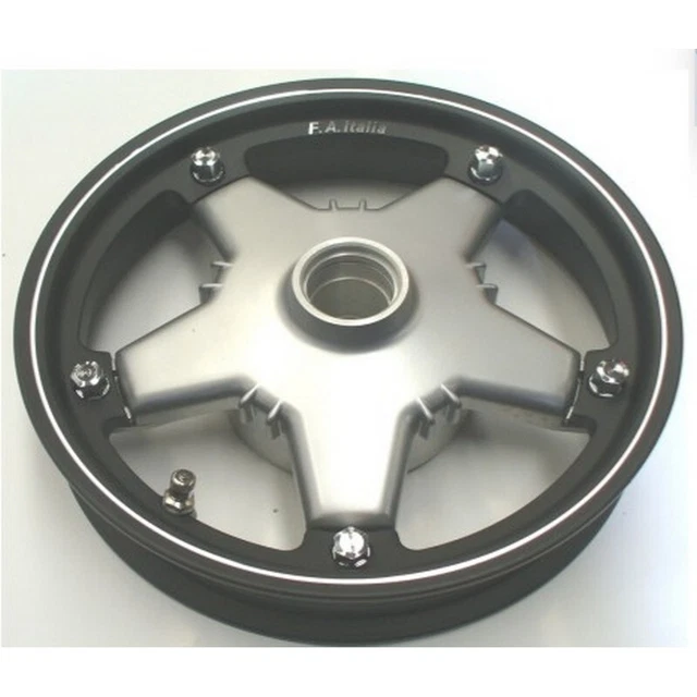 Cerchio Tubeless 2,10 x 10 modello margherita nero