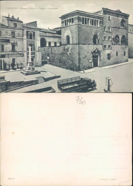 Tarquinia,Piazza Cavour E Palazzo Vitelleschi-F.g.lazio(Vt) N.41348